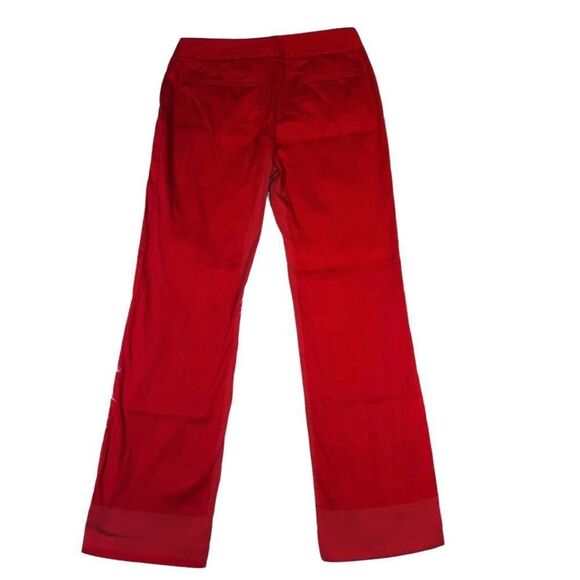 Nine & Co. Red Textured Bootcut Pants - Size 6 - Picture 5 of 11